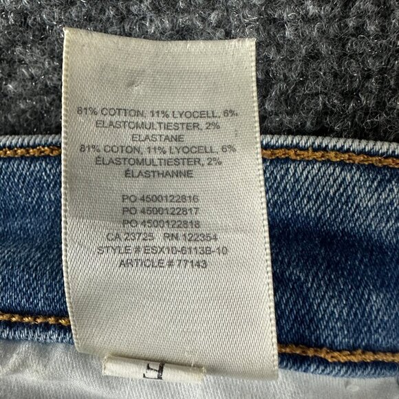 Denim Forum Jeans Womens 28 The Nico Mid Rise Skinny Crop Light Wash Stretch - Picture 7 of 10